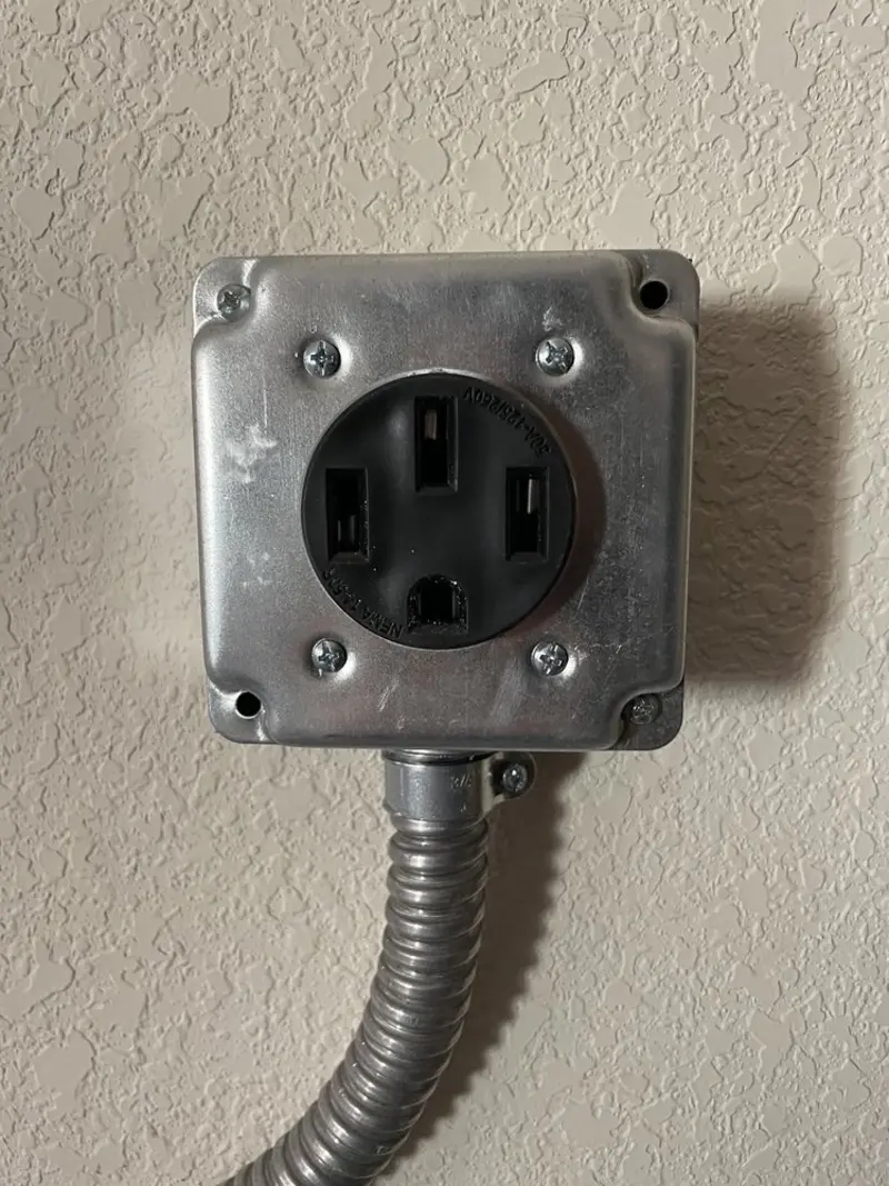 NEMA 14-50 outlet installed for Electrical Panel Upgrade in Mount Sterling